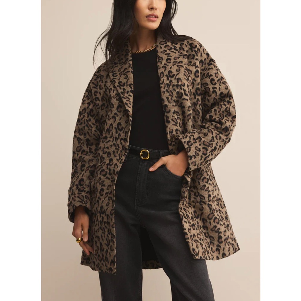 Z Supply Lennon Animal Coat Size Medium NWT